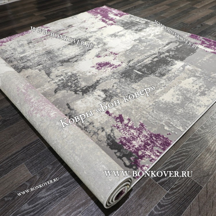 Турецкий Сиреневый Ковер Лофт Для Гостиной Арт 30035