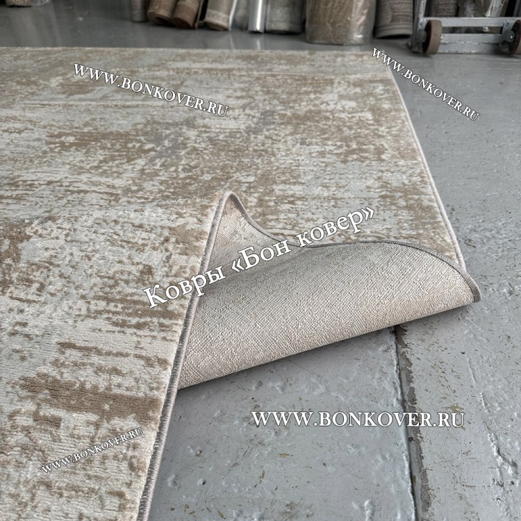 Современный Ковер Дизайн 046 Беж с Серым